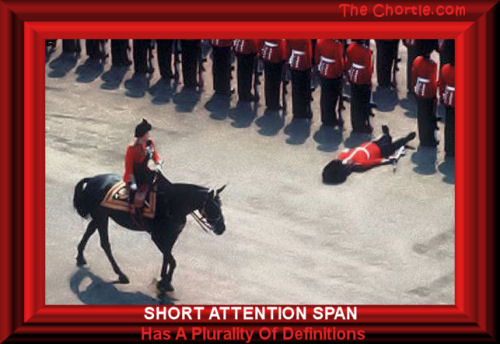 Short attention span has a plurality of definitions.