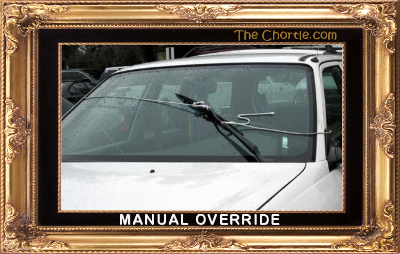 Manual override.